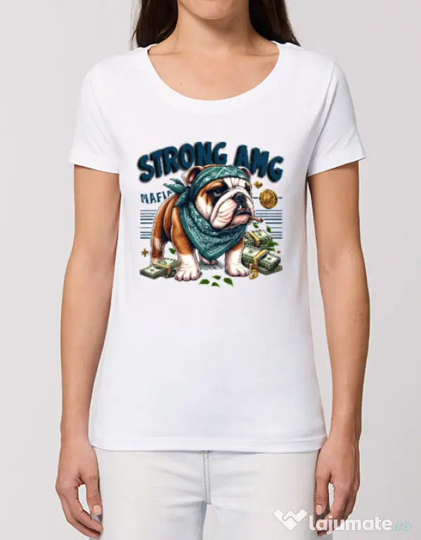 Tricou STANLEY STELLA dama BULLDOG 09 Alb