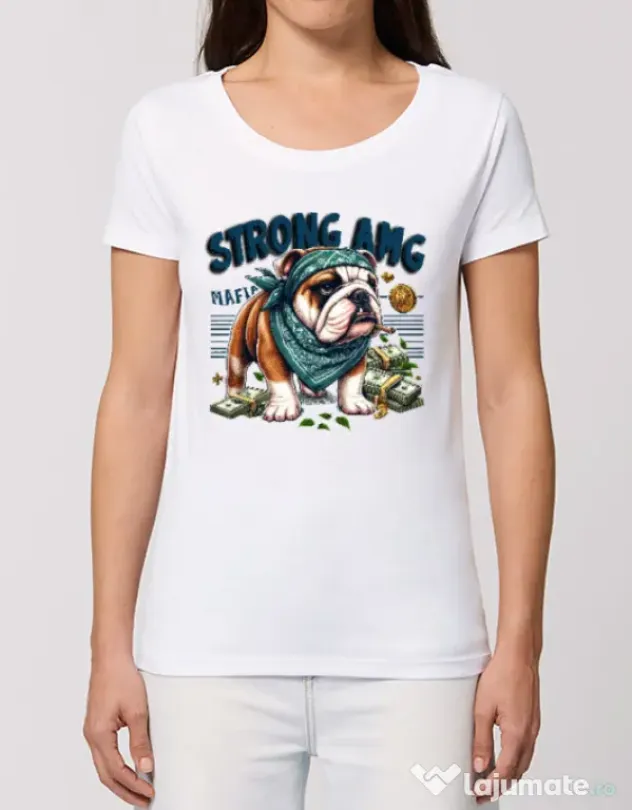 Tricou STANLEY STELLA dama BULLDOG 09 Alb