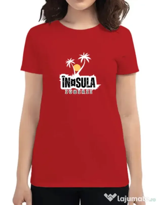 Tricou personalizat dama Insula Rosu