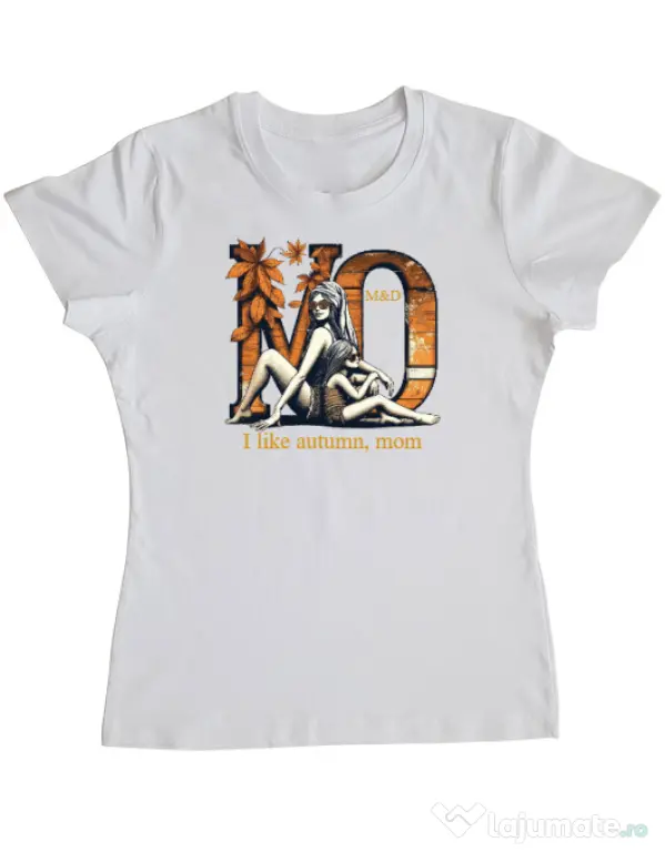 Tricou personalizat dama M&D 20 Alb