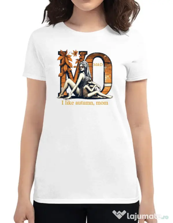 Tricou personalizat dama M&D 20 Alb