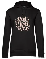 Hanorac dama cu gluga Best Mom Ever Negru