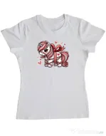 Tricou personalizat dama Cute ponny Alb