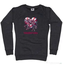 Bluza personalizata dama Valentine\'s Day  2025 Negru melanj