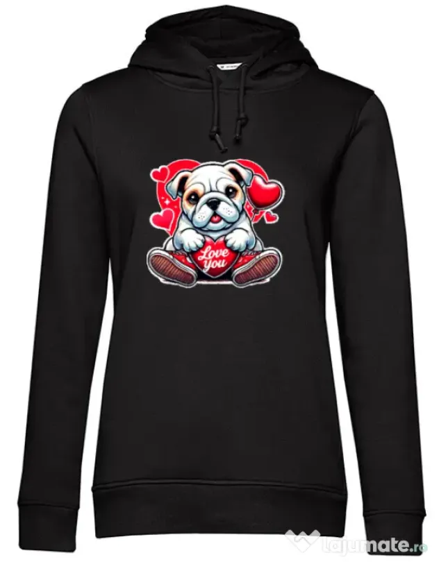 Hanorac dama cu gluga BULLDOG 102 Negru