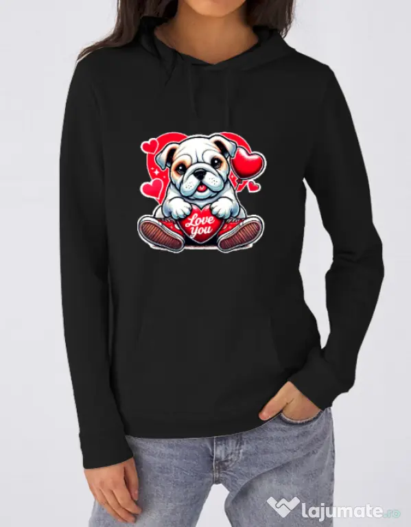 Hanorac dama cu gluga BULLDOG 102 Negru