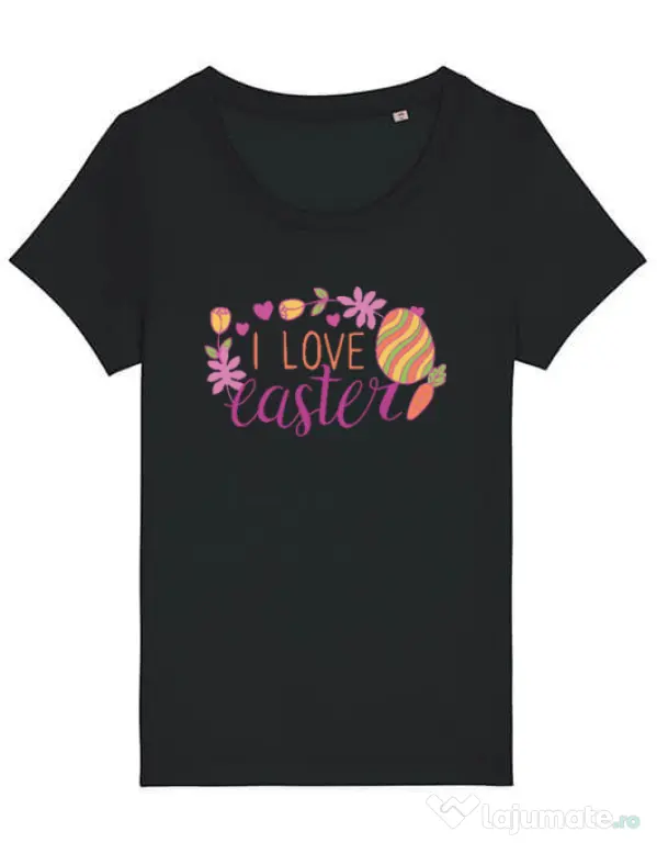 Tricou STANLEY STELLA dama I LOVE EASTER Negru