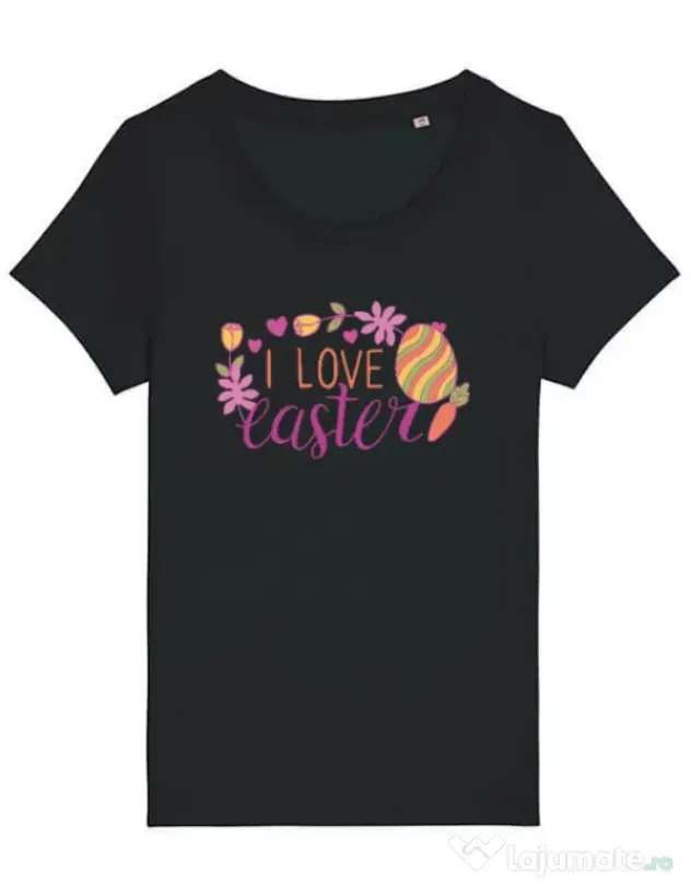 Tricou STANLEY STELLA dama I LOVE EASTER Negru