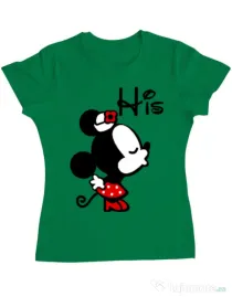 Tricou ADLER dama His Minnie Verde mediu