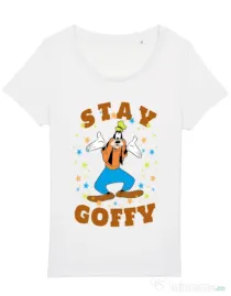 Tricou STANLEY STELLA dama Stay Goofy Alb