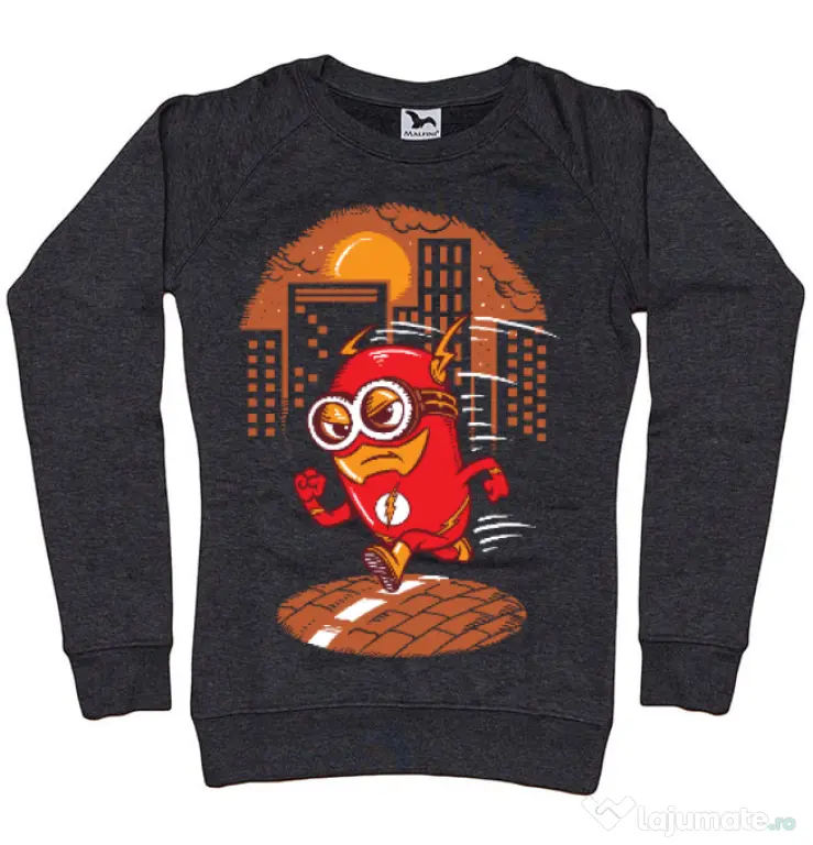 Bluza ADLER dama Flash minion Negru melanj