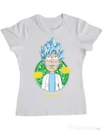 Tricou ADLER dama I'm just saiyantist Alb