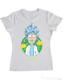 Tricou ADLER dama I'm just saiyantist Alb