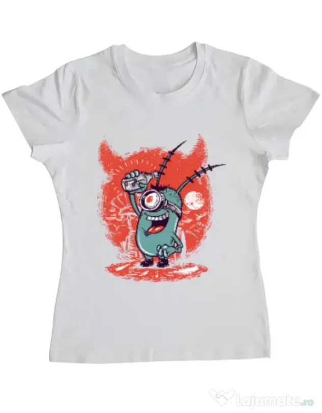Tricou ADLER dama Plankton Alb