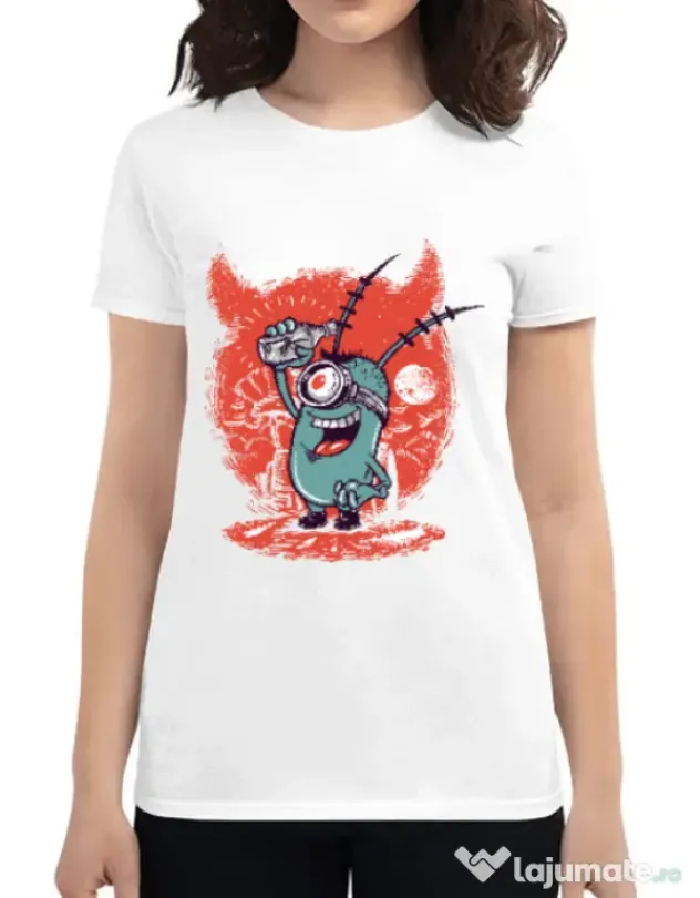 Tricou ADLER dama Plankton Alb