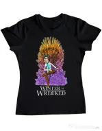 Tricou ADLER dama Winter is wrecked Negru
