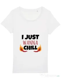 Tricou STANLEY STELLA dama I just wanna chill Alb