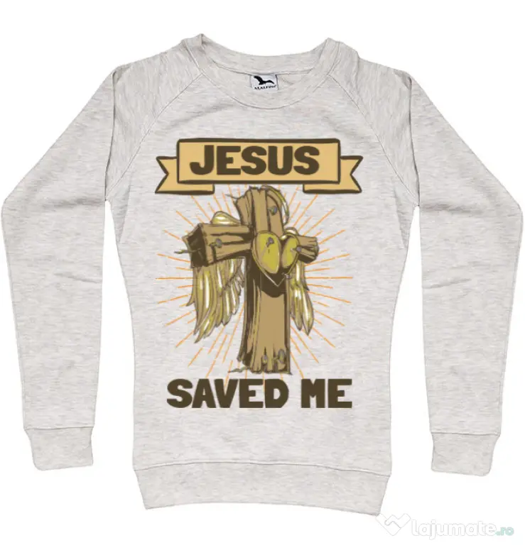 Bluza ADLER dama Jesus Saved Me Migdala melanj