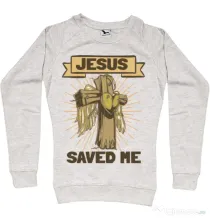 Bluza ADLER dama Jesus Saved Me Migdala melanj