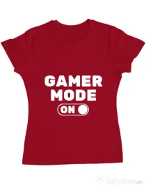Tricou ADLER dama Gamer mode on Rosu