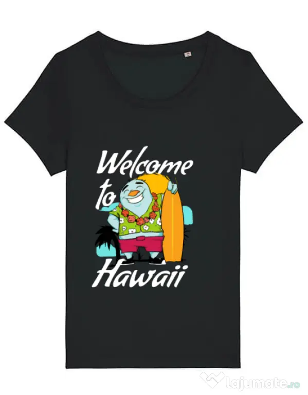Tricou STANLEY STELLA dama Welcome to Hawaii Negru