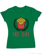 Tricou ADLER dama Fry Day Verde mediu