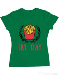 Tricou ADLER dama Fry Day Verde mediu