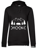 Hoodie dama cu gluga Into the wild Negru