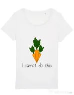 Tricou STANLEY STELLA dama I carrot do this Alb
