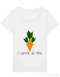 Tricou STANLEY STELLA dama I carrot do this Alb