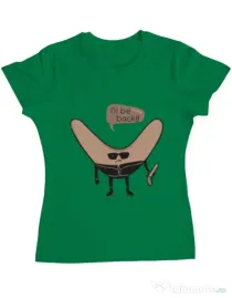 Tricou ADLER dama I’ll be back Verde mediu