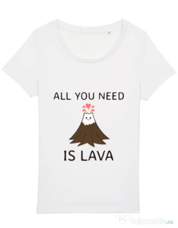 Tricou STANLEY STELLA dama All you need is lava Alb