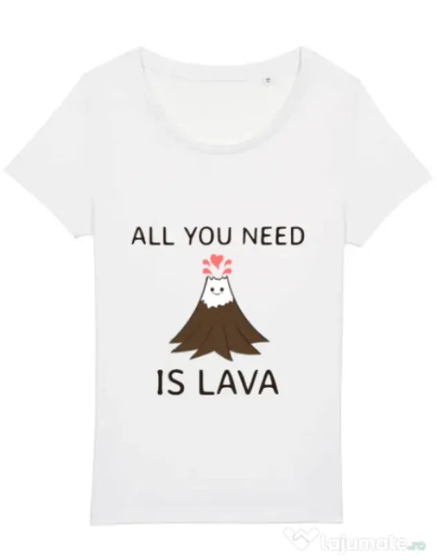 Tricou STANLEY STELLA dama All you need is lava Alb