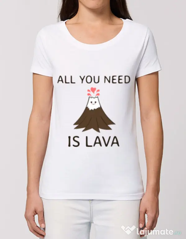 Tricou STANLEY STELLA dama All you need is lava Alb