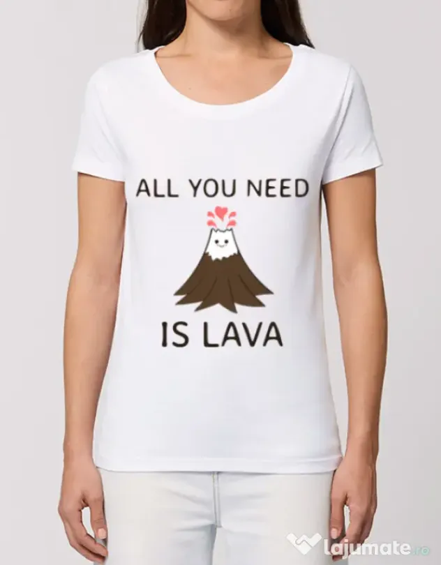 Tricou STANLEY STELLA dama All you need is lava Alb