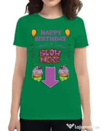 Tricou ADLER dama Make a wish Verde mediu