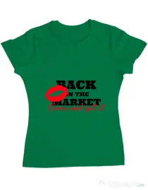 Tricou ADLER dama Come and get it Verde mediu