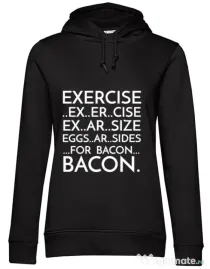 Hoodie dama cu gluga Exercise Negru