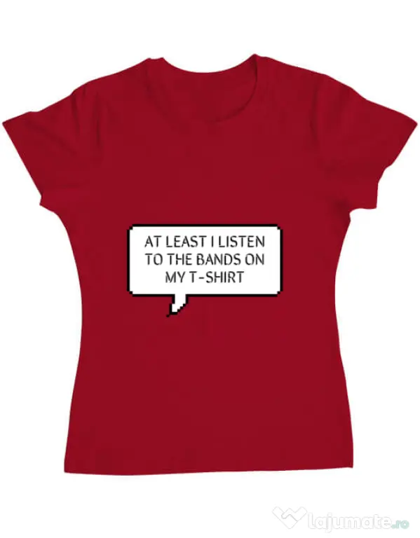 Tricou ADLER dama T-shirt band Rosu