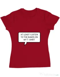 Tricou ADLER dama T-shirt band Rosu
