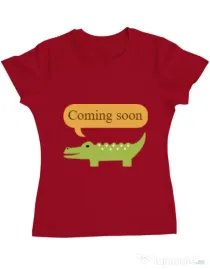 Tricou ADLER dama Coming soon Rosu
