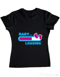 Tricou ADLER dama Baby loading Negru