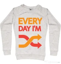 Bluza ADLER dama Every day i'm shuffling Migdala melanj
