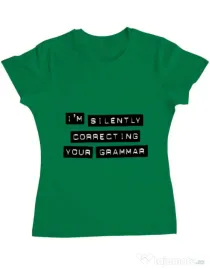 Tricou ADLER dama Grammar nazi Verde mediu