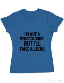 Tricou ADLER dama Gynecologist Albastru azuriu