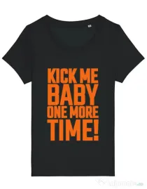 Tricou STANLEY STELLA dama Kick me baby Negru