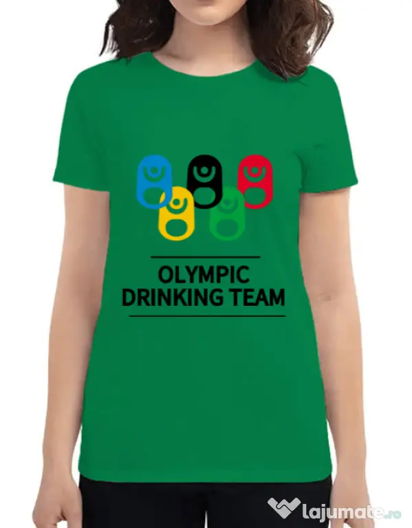 Tricou ADLER dama Olympic drinking team Verde mediu