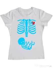 Tricou ADLER dama Radiografie Alb
