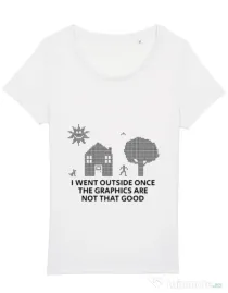 Tricou STANLEY STELLA dama Reality graphics Alb