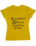 Tricou ADLER dama 30 de ani Galben